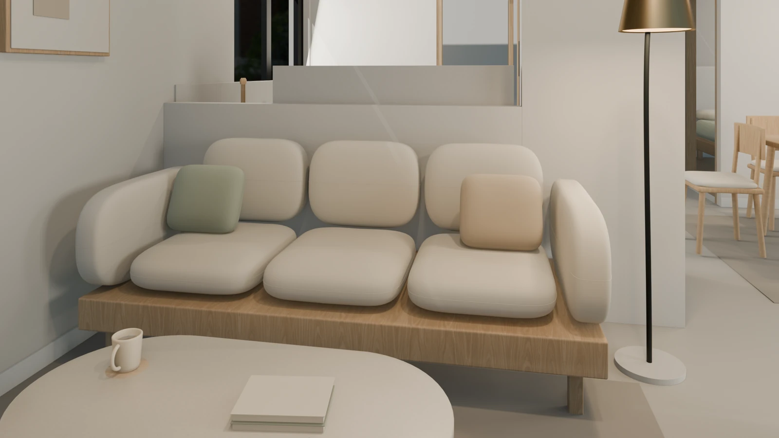 GuruVedas living room, an existing Builtloop architectural visualization